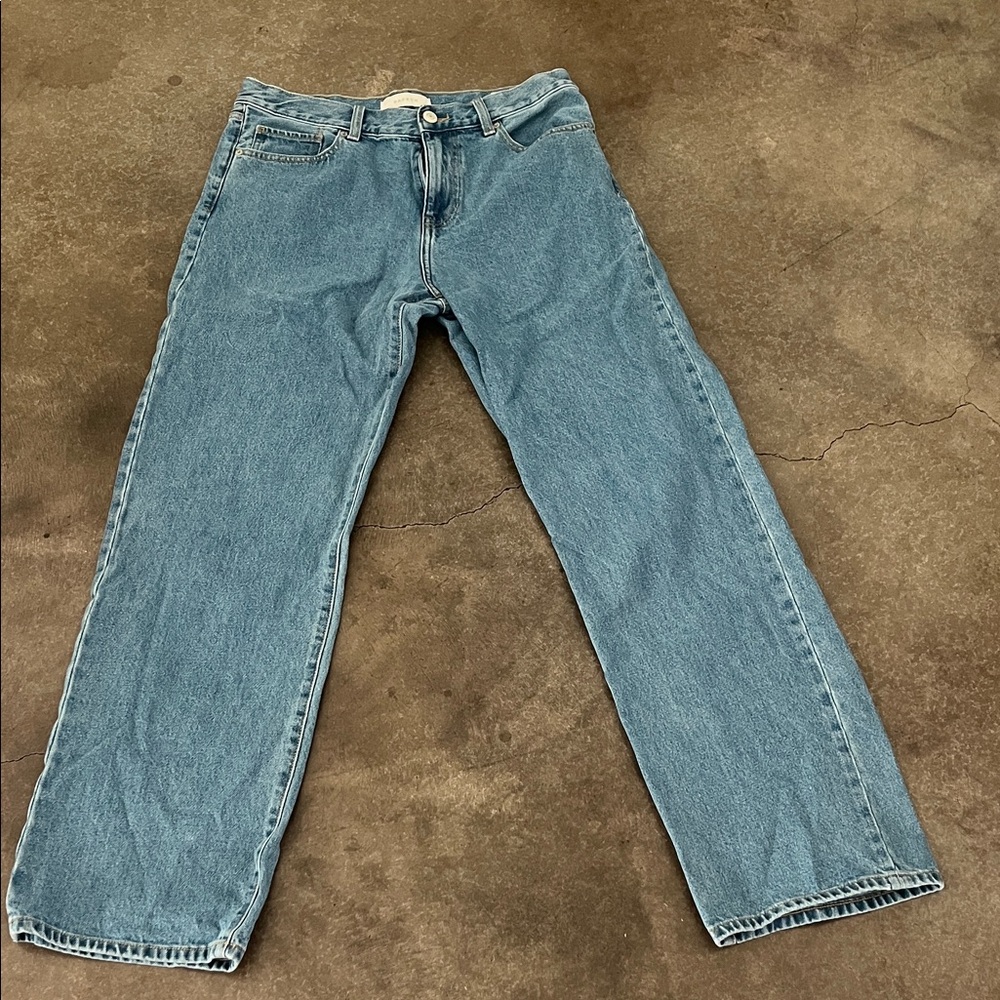 Classic Men's Straight Leg Jeans - Light Blue